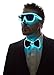 NEON NIGHTLIFE Light Up Bow Tie, Aqua Men's Glow in the Dark LED Tie
