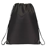 Drawstring Backpack Bookpack Bag, Black