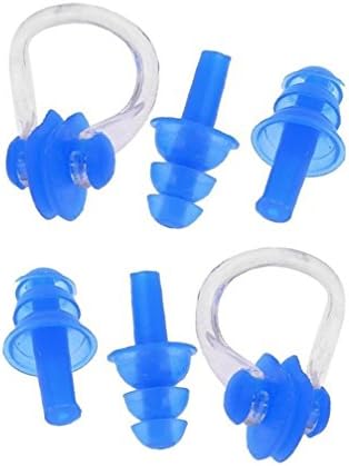 Swimming Goggles for Kids Anti-Fog Waterproof UV Protection Swimming Glasses for Children TR318 Brand Swimming cap Swimming earplugs (Blue earplugs 2pack)