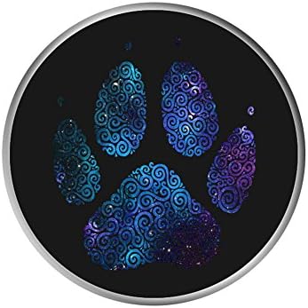 Multi-Function SmartPhone Holder and Mount with Expanding Stand Pop Grip Socket Swirly Galaxy Dog Paw