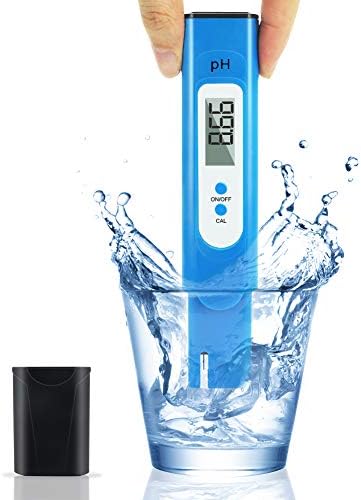 Digital PH Meter, REKOBON PH Meter 0.01 PH High Accuracy Water Quality Tester with 0-14 PH Measurement Range for Household Drinking, Pool and Aquarium Water PH Tester Design with ATC
