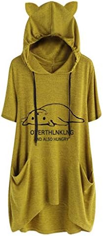 Womens Long Tops, Women's Long Sleeve Hoodie Blouse Sweater Sweatshirt Ladies Hooded Pullovers Tops Clothes