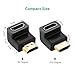 UGREEN HDMI 90 And 270 Degree Right Angle Adapter Gold Plated High Speed HDMI Male to Female Connector Adapter for Roku TV Stick (pack of 2)