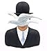 Magritte - Parastone Sculpture - Man with Hat and Dove (1964) - Resin with Hand Painted Details - 6