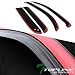 in Channel Classic Style Smoke Window Visors Deflector Vent Shade Guard 4 Pieces Compatible with 06-11 Chevy HHR