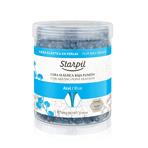 Starpil Blue Hard Wax Beads 600g Waxing Beads for Painless Hair Removal, Perfect for Brazilian