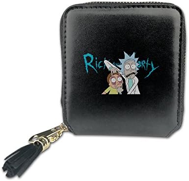 IaYaoo Rick And Morty Women's PU Leather Zipper Wallets