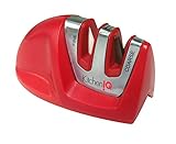 Kitchen IQ 50883 Edge Grip 2-Stage Knife Sharpener, Red