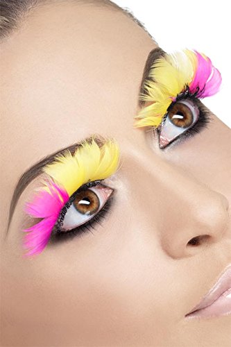Fever Women's Eyelashes and Feather Contains Glue In Display Box
