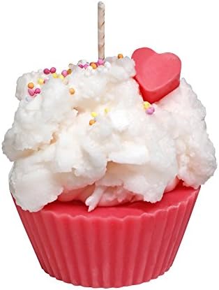 Pink Happy Birthday Candle Cupcake
