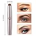 Eyebrow Hair Remover, HAOEN Painless Electric Eyebrow Trimmer Epilator for Women, Portable Eyebrow Hair Removal Razor (gold)