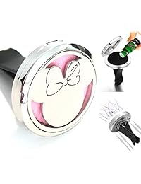FIKA Mickey Mouse   Ambientador de coche con clip, para aromaterapia, aceites esenciales, ideal para almohadillas de viaje incluidas