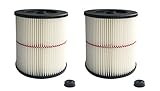 ATXKXE Vacuum Cleaner Air Cartridge Filter for Craftsman 17816 Filter (2 Pack)