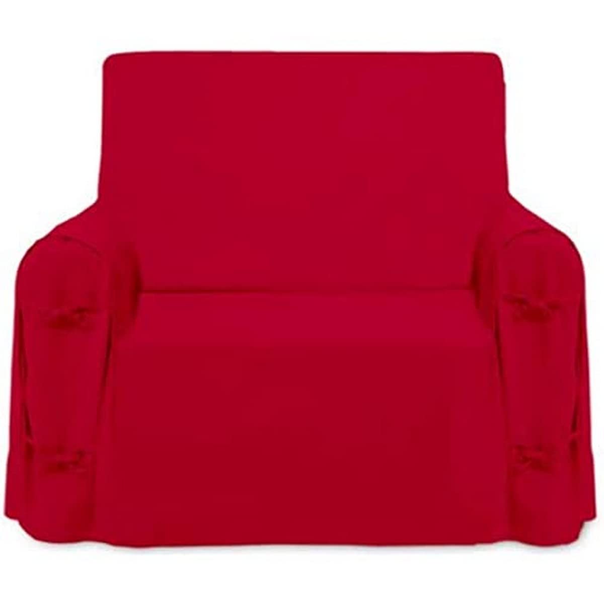Soleil d 'Ocre 111030 Panama Armchair Cover Cotton Red 90 x 60 x 90 cm — image 1