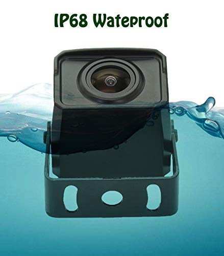 Mini Vehicle Replacement Backup Camera for Truck, Rear View HD 720P Wired Camera for Bus/Van / Caravan/Trailer / RV/Camper / Farm Machine/Motorhome, Night Vision and IP68 Waterproof