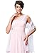 Kate Kasin Wedding Soft Chiffon Evening Party Shawls Scarves for Women White
