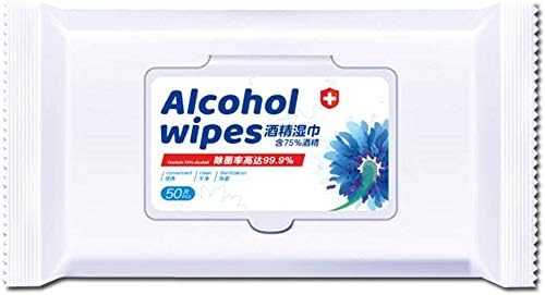 YTDTKJ Skin-friendly Wipes Large Wet Wipes(8x6) for All-Purpose Cleaning Home Outdoor Use (1 Bag of 50 Wipes)