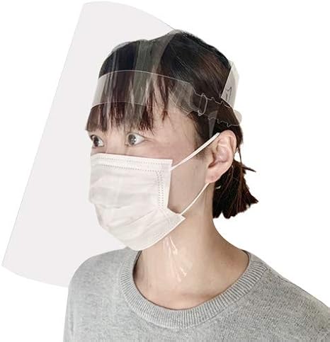 Amazon 在庫あり 日本製 フェイスシールド 男女兼用 フェイスガード フェイスカバー クリア 水洗い可 透明 軽量 Face Shield 調整可能 100 防災面 産業 研究開発用品 通販