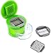 Boao 3 Pieces Garlic Chopper, Garlic-A-Peel Garlic Press, Garlic Crusher, Garlic Mincer, and Silicone Garlic Peeler, Easy to Clean, Stainless Steel Blades, Green