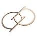 Beautyflier 1 Pair of Solid Metal Oval Shaped Handles Replacement With Gold Color Finished For Handmade Bag Handbags Purse Handle Charming Frame Canvas Shopping Tote