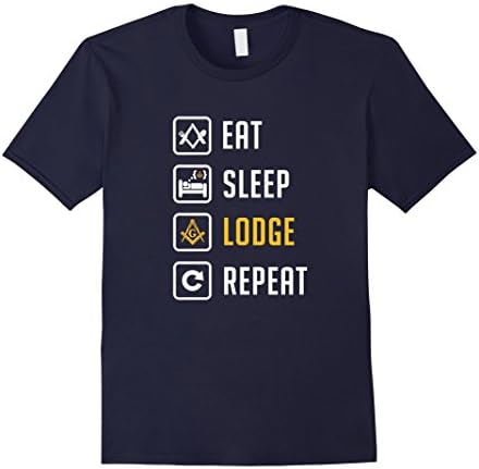 Freemason Store: MASON EAT SLEEP LODGE REPEAT T-Shirt Gift