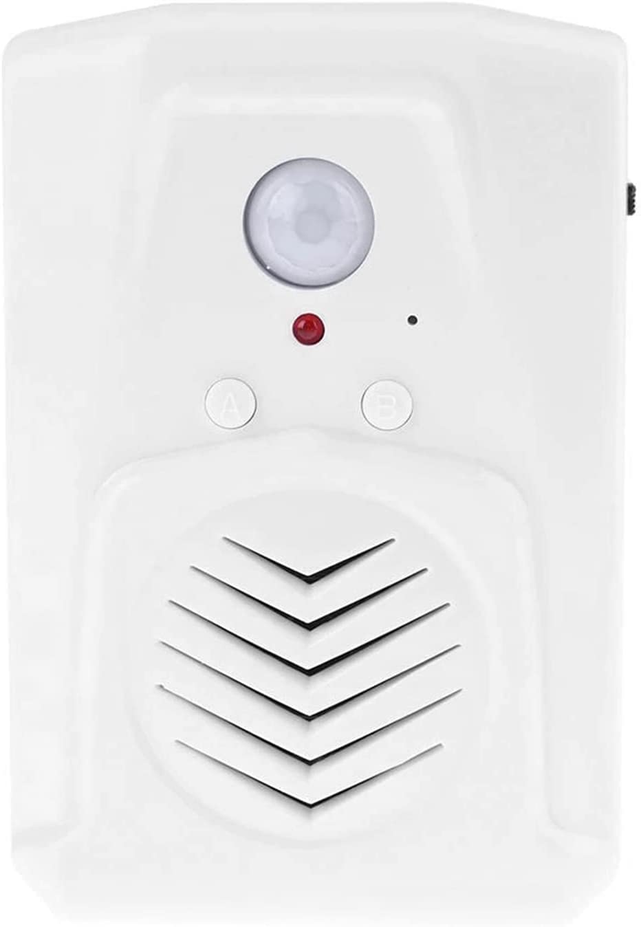 Btstil PIR Infrared Motion Sensor Activated Voice Recordable Player Download MP3 Files Freely for Shop Sale, Garage Door Alert, Greeting Visitor Door Chime, Security Reminder (White)