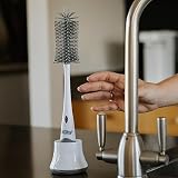 Nuby Newborn Bottle Cleaning Brush Dual Brush with Stand White view 5