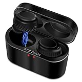 Wireless Earbuds, FONTAR Bluetooth 5.0 Headphones 18H Playtime Deep Bass HiFi 3D Stereo Sound, Graphene Driver Technology, Built-in Mic Bluetooth Earbuds, Support Smart AI