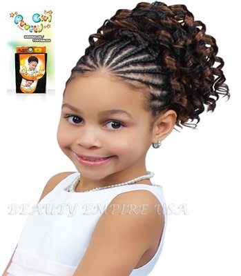 Amazon Com Synthetic Drawstring Kids Ponytail Pretty Girl