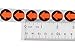 ChromaLabel 0.75 Inch Arrow Dot Labels, 1000 Stickers per Dispenser Box, Fluorescent Red Orange
