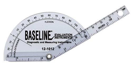 FEI 12-1012 Baseline Plastic Goniometer, Finger, Flexion to Hyper-Extension