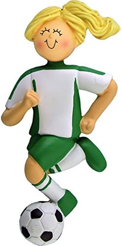 Soccer Player in Green Uniform (Blonde)