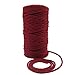 Burgundy Macrame Cotton Cord Rope for Macrame Wall Hanging Plant Hanger Craft Making Knitting Cord Rope 3mm 109 Yard (3mm Burgundy)