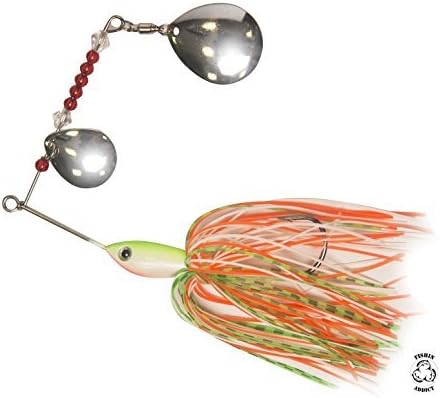 Blanco Burst Spin Bait Multi Coloured Fishing Lure Spinner for Muskie and bass. 4'' / 0.5oz