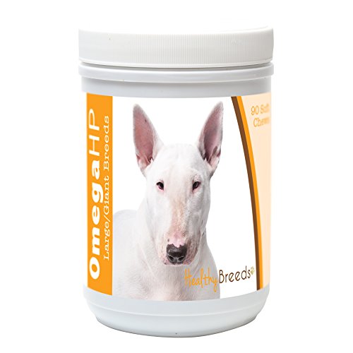 Healthy Breeds Bull Terrier Omega HP Fatty Acid Skin and Coat Support Soft Chew…