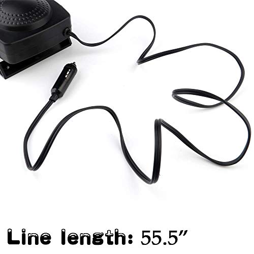 12V 150W Car Heater Portable Car Vehicle Heating Cooling Fan Defroster Demister 3 Outlet - Thumbnail 3