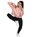 WILLTOO Women Hoodie Sweatshirt Sweater Crop Sports Pullover Tops (S, Pink)