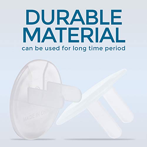 Clear Electric Outlet Covers Baby Proofing 40Pack Bonus Door Pinch Guard Large Outlet Plugs