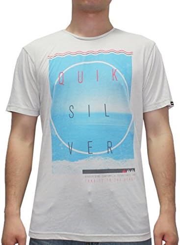 Quiksilver Mens Surf &amp; Skate Crew-Neck Summer T-Shirt / Tee M White