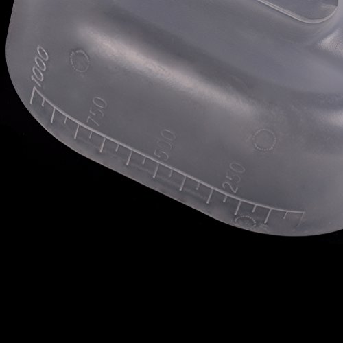 JiaUfmi 1x Portable Urinal Sealed Pee Bottle Device Collector Non Spill, in Hospital Travel Car Emergency Situations for Female Women Girls Kids