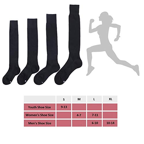 image for Getspor Football Socks, Unisex Youth Knee High Performance Field Hocke