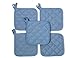 Sky Blue Heat Resistant Pot Holders 6.5