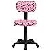 Flash Furniture Pink Dot Printed Swivel Task Office Chair