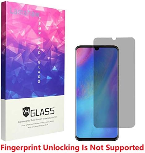 LvBu for P30 Pro Privacy Screen Protector, Anti Spy Anti Peep Full Covergae Privacy Tempered Glass Screen Protector for HUAWEI P30 Pro (Black)