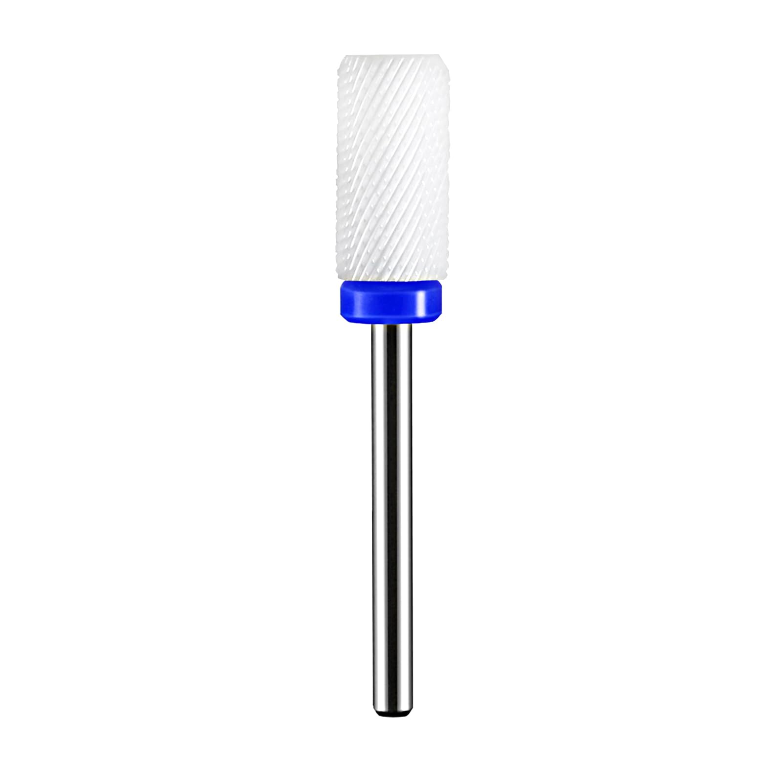 Ceramic Nail Drill Bit JCMaster Universal Size 3/32" Cylindrical Shaped Drill Bit, Electric Efile Drill Accessories for Acrylic Nails UV Nail Thinning Extra Thick Nails Medium