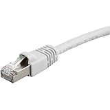 Monoprice Cat6A Ethernet Patch Cable - Snagless RJ45, Fullboot, 550Mhz, Double Shielded (S/FTP) Pure Bare Copper Wire, 10G, 2