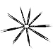 RYMALL 10 pcs Precision ESD Anti-Static Stainless Steel Tweezers Set Kit for Electronics, Jewelry-Making, Laboratory Work, Hobbies in 10 Sizes