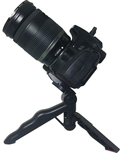Mini Tripod Table Stand with pads and Soft Pistol Grip for DSLR 1/4" Cameras weighing up to 2.5lbs