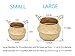URFORESTIC Natural Woven Seagrass Tote Belly Basket for Storage, Laundry, Picnic, Plant Pot Cover, and Beach Bag (Large)