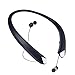 Bluetooth Headphones, Wireless Neckband Earbuds Retractable Headset Stereo Sweat-Proof Sports Earphones with Mic for iPhone X/8/7/6, Android and Other Bluetooth Devices (Black) primary